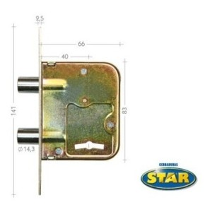 Cerradura Star 200 Original Doble Perno Reforzada - Tyt