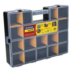 Gavetero Tramontina 43805/917 0ml Color Negro/amarillo33cm X 43.2cm X 8.2cm Con 19 Compartimientos Negro/amarillo