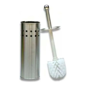 Porta Escobilla Acero Inoxidable Con Tapa