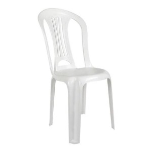 Silla Plastico Blanca Green Fi Reforzada 140 Kg Apilable L