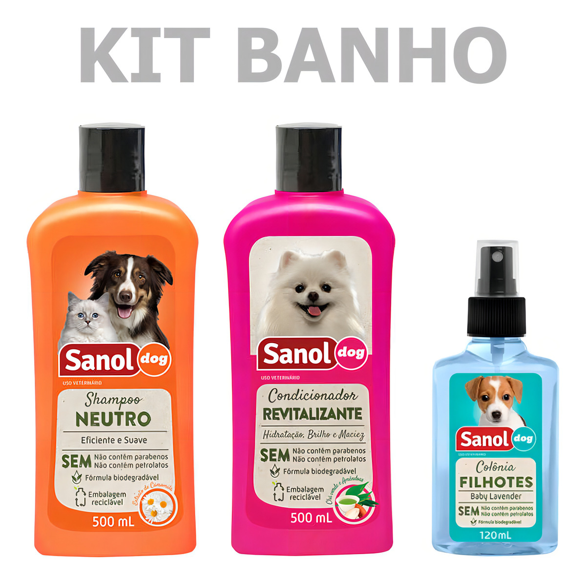 Kit De Champú-acondicionador Get 1 Colonia Variada Para Perros Sanol Neutra - Imagen 4