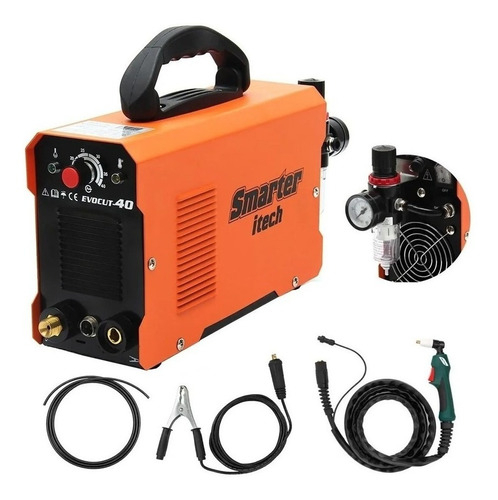 Soldadora Plasma Inverter Smarter Cut-40 Corta 10 Mm Naranja - Imagen 4