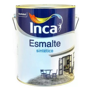 Esmalte Sintetico Satinado Inca 1lt Color Blanco