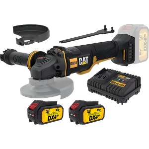 Amoladora Angular Inalambrica Brushless 115mm Cat + Acc Color Negro