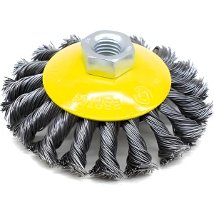 Cepillo 4 Plano De Acero P/amoladora Uyus Ebp704 Color Amarillo