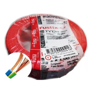Cable Eléctrico Rojo Multifilar 1mm Rollo 100m Cobre !! Tyt