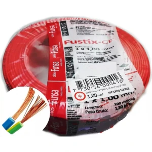 Cable Eléctrico Rojo Multifilar 1mm Rollo 100m Cobre !! Tyt