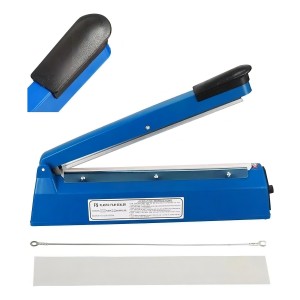 Selladora De Bolsas De 30 Cm Con Sellado Hermético Color Azul