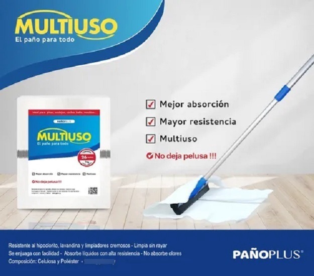 50 Paños Multiuso - Repasador Y Trapo De Piso - Pañoplus - Imagen 2