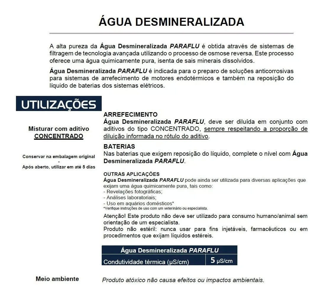 Agua Desmineralizada Para Radidor Y Bateria 1 Lt Alta Pureza - Imagen 4