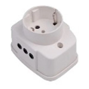 Toma Corriente 1 Shucko + 2 Salidas 3 Lineas 10amp 250v Tyt