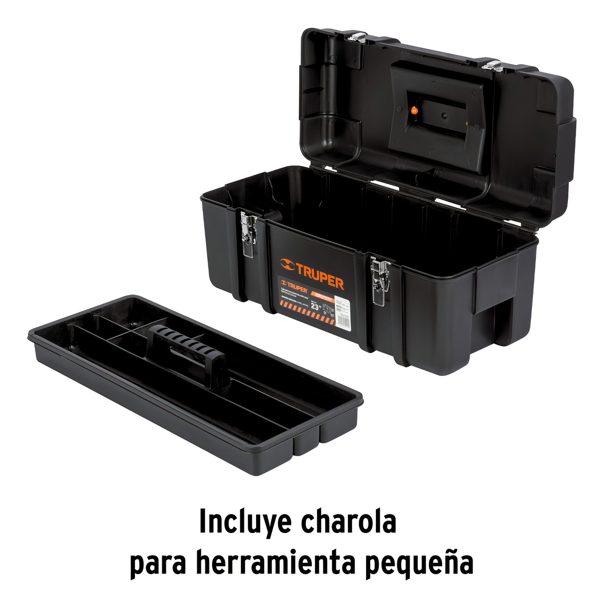 Caja Para Herramienta, Plástica De 23 , Industrial Truper Negro - Imagen 8