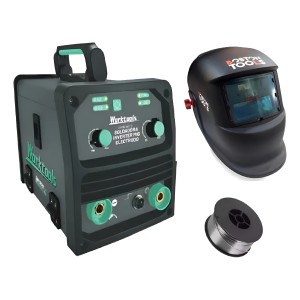Soldadora Mig Electrodo 140amp 1kg +alambre 1kg +mascara K37
