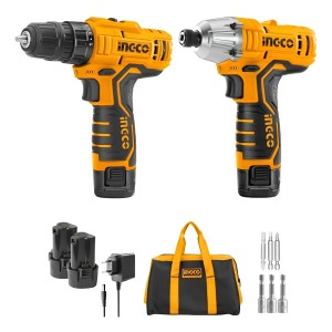 Kit Atornillador 12v Atornillador Impacto 12v Ingco Ckli1201