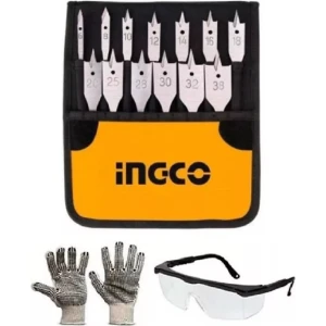 Juego Mechas Chatas Madera Ingco Industrial 13pc Akd4130 Tyt