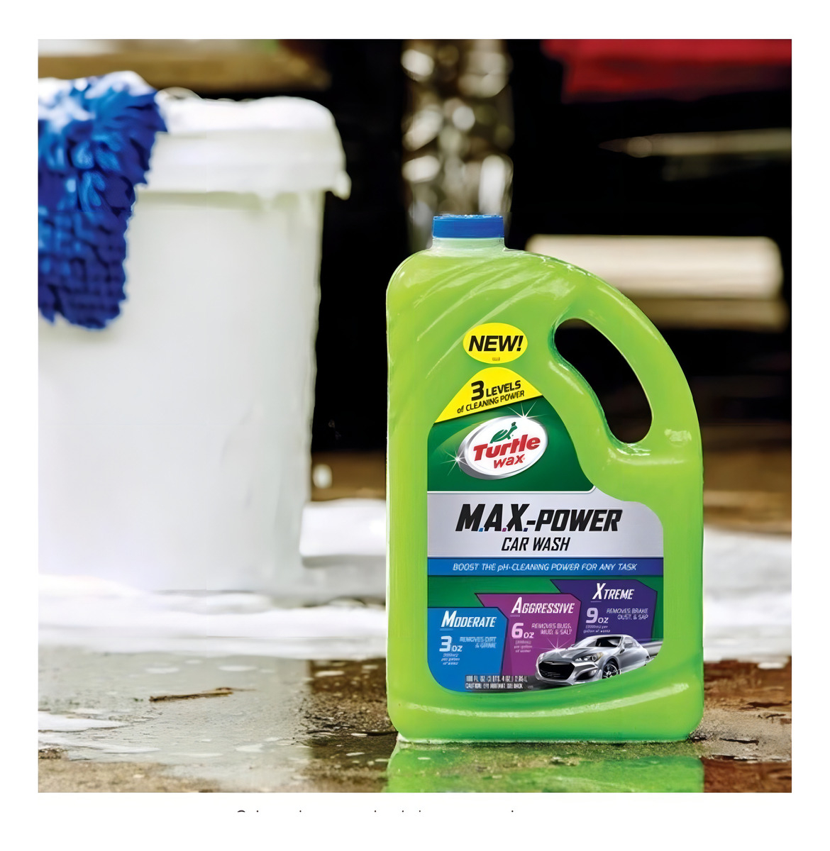 Shampoo Para Auto Turtle Wax Maxpower Espuma Biodegradable 3l - Imagen 5