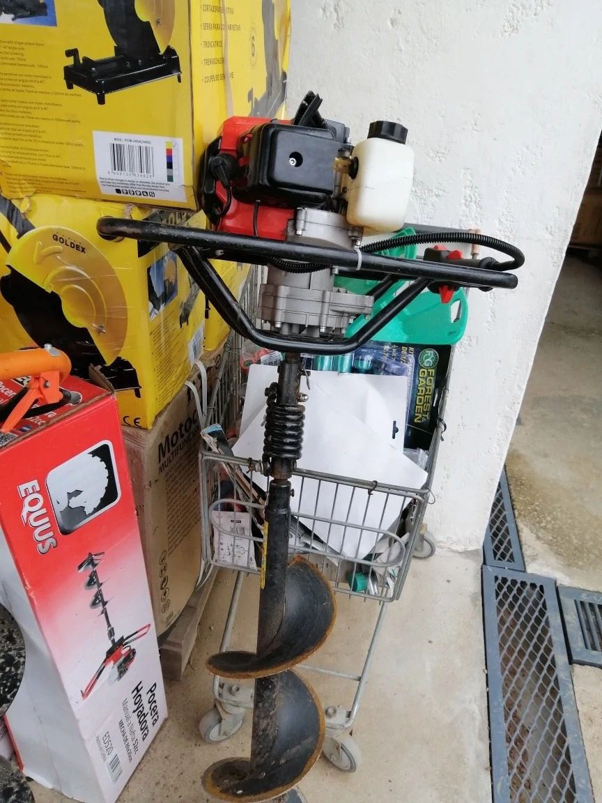 Pocera Hoyadora Nafta Mecha Equus 52cc 2hp Poco Uso 6 Meses - Imagen 5