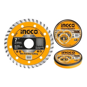 Disco Turbo Lata X 5 Pcs 7'' Ingco Corte Cerámicas - Tyt