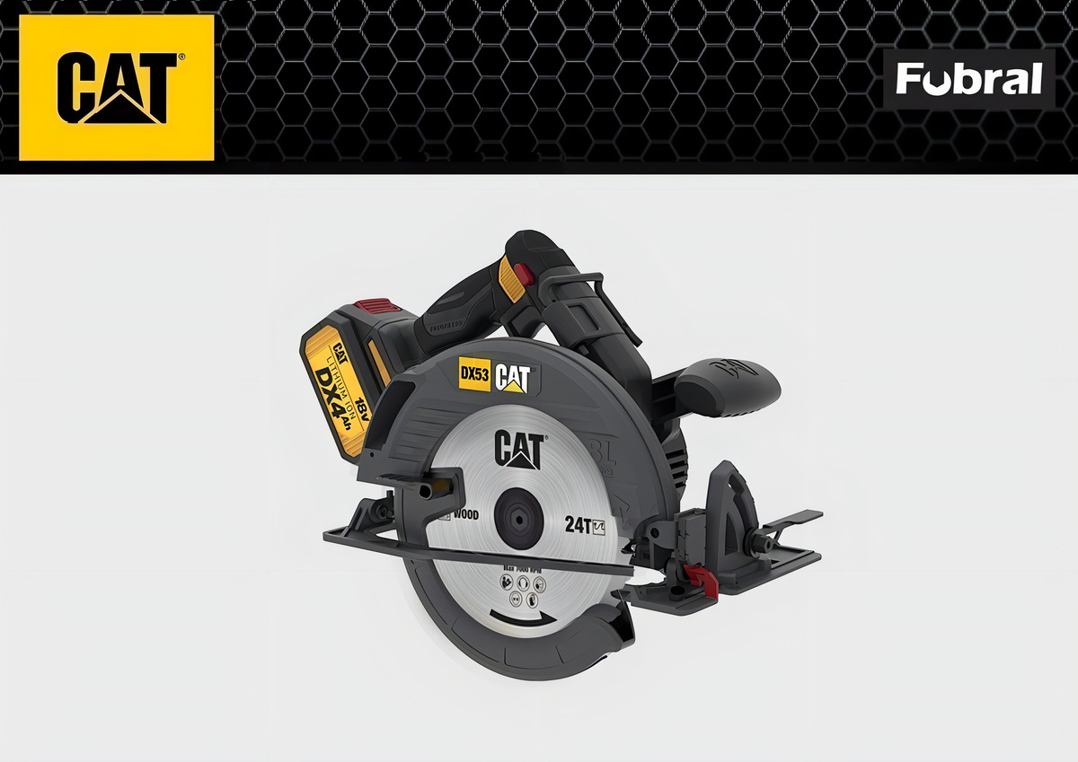 Sierra Circular Caterpillar 185mm Dx53 Sin Batería Color Negro - Imagen 2