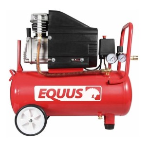 Compresor De Aire 2.5hp 50 Litros Equus Da0500250 *ub* Color Rojo Frecuencia 50 Hz