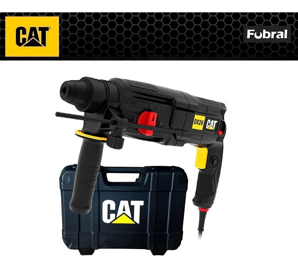 Taladro Rotomartillo Caterpillar 800watts 26mm Dx26 Color Negro/amarillo Frecuencia 50 Hz/60 Hz - Imagen 2