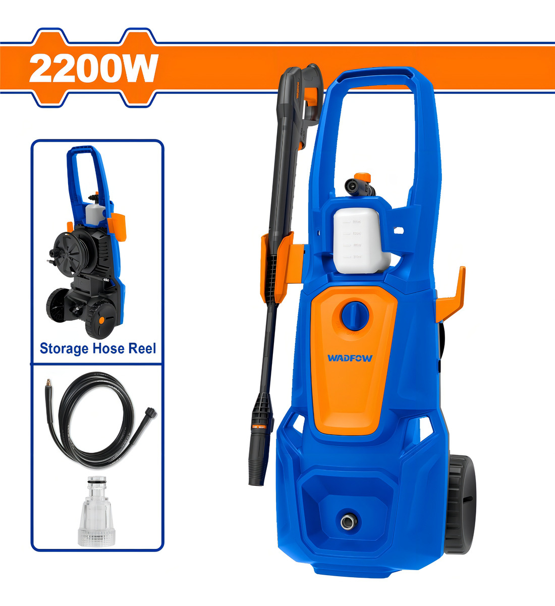 Hidrolavadora 160bar 2200w Wadfow Whp3a22- Smf Color Azul