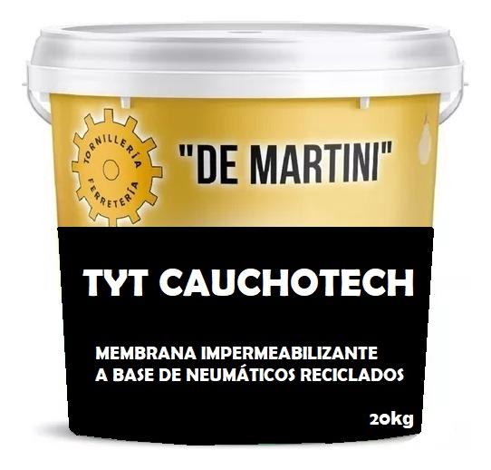 Membrana Liquida Base Neumáticos Reciclados Cauchotech 20kg Color Blanco