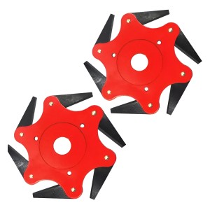 Kit De 2 Cuchillas Con Discos De 6 Puntas, Desbrozadora Para Up