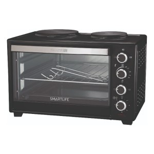 Horno Electrico Smartlife 38l Con 2 Anafes 1600w Negro