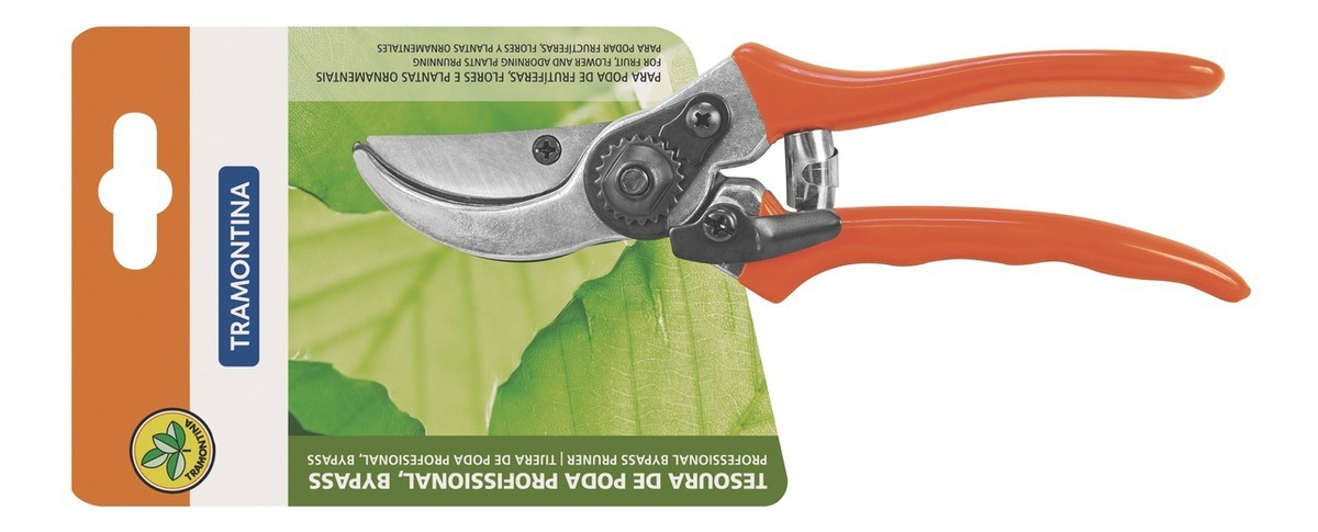 Tijera De Podar Tramontina Profesional Bypass Para Poda -cs- Color Naranja - Imagen 3