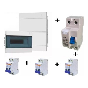 Pack 1 Tablero Comp. Hager+3 Térmicas Sassin + 1 Dife Sassin