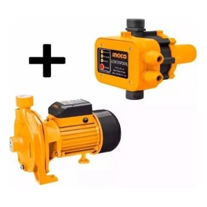 Kit Electrobombazo Ingco Bomba 1hp Centrifuga+ Press Control