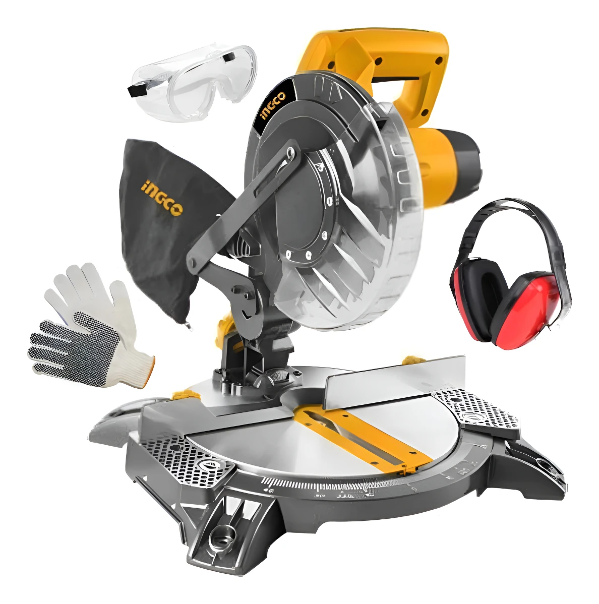 Sierra Ingletadora 8 (200mm) Ingco Bms14001 1400w 5500 Rpm
