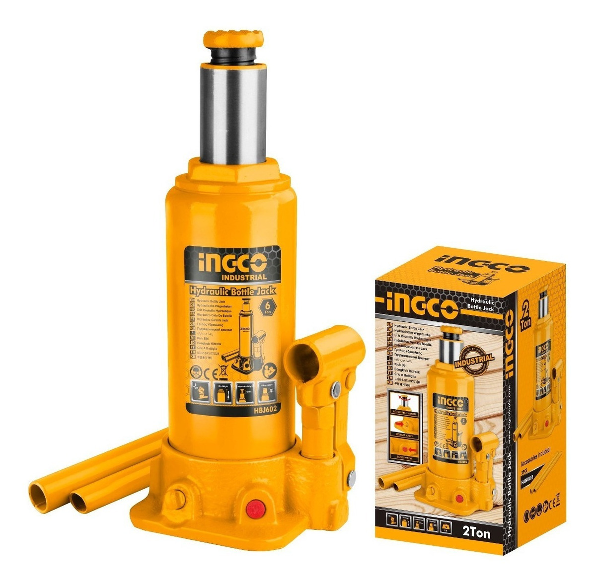 Gato Botella 2 Toneladas Ingco Hbj202 - Tyt