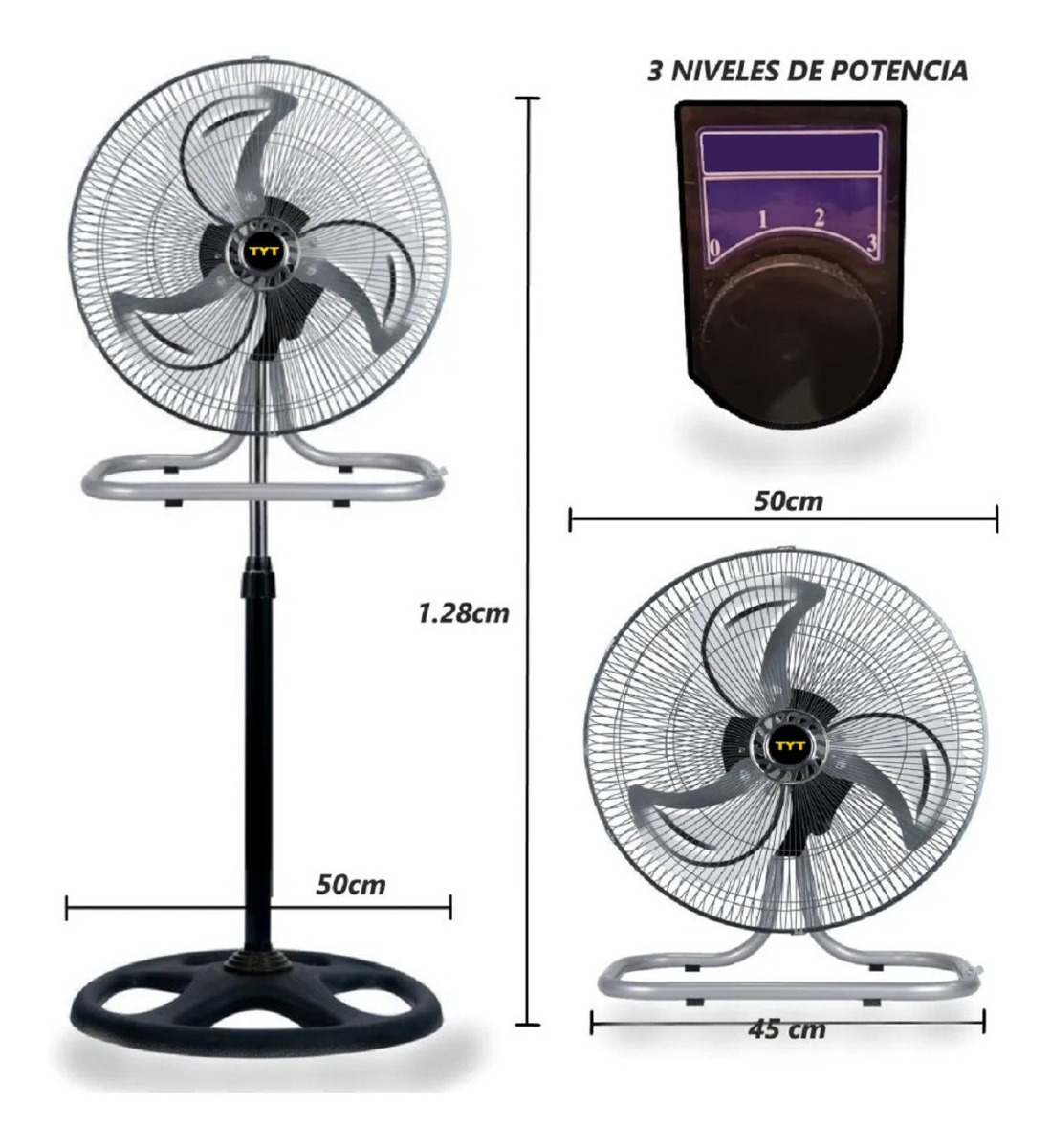Ventilador De Pie Bajo Consumo Silencioso Alta Calidad 2x1 - Imagen 2