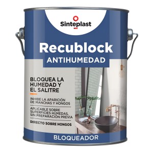 Bloqueador De Humedad Recublock Sinteplast 4 Lts.