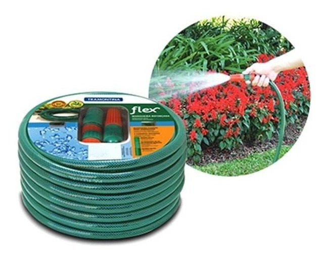 Manguera Riego Reforz Tramontina 21m Acoples Y Soporte - Tyt - Imagen 3