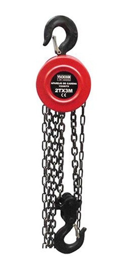Aparejo A Cadena 2 Toneladas 3 Metros Tuxor Gtía 1 Año - Tyt