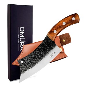 Cuchillo Omura Modelo Hikari Con Funda Color Negro