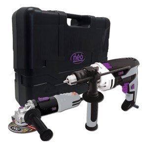 Kit Taladro Percutor 850w + Amoladora 900w Neo Industrial