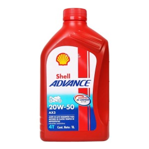 Aceite Shell 20w50 4t Advance Ax3 Mineral Moto