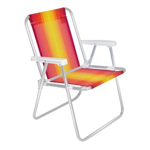 Trona Mor De Aluminio Rojo, Naranja Y Amarillo Ref.2101, Color Rojo