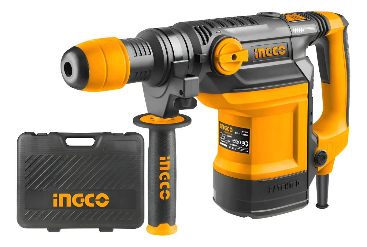 Rotomartillo Ingco Sdsmax Rh120068 1200w 300-760 Rpm 8 Joule - Amarillo - 50