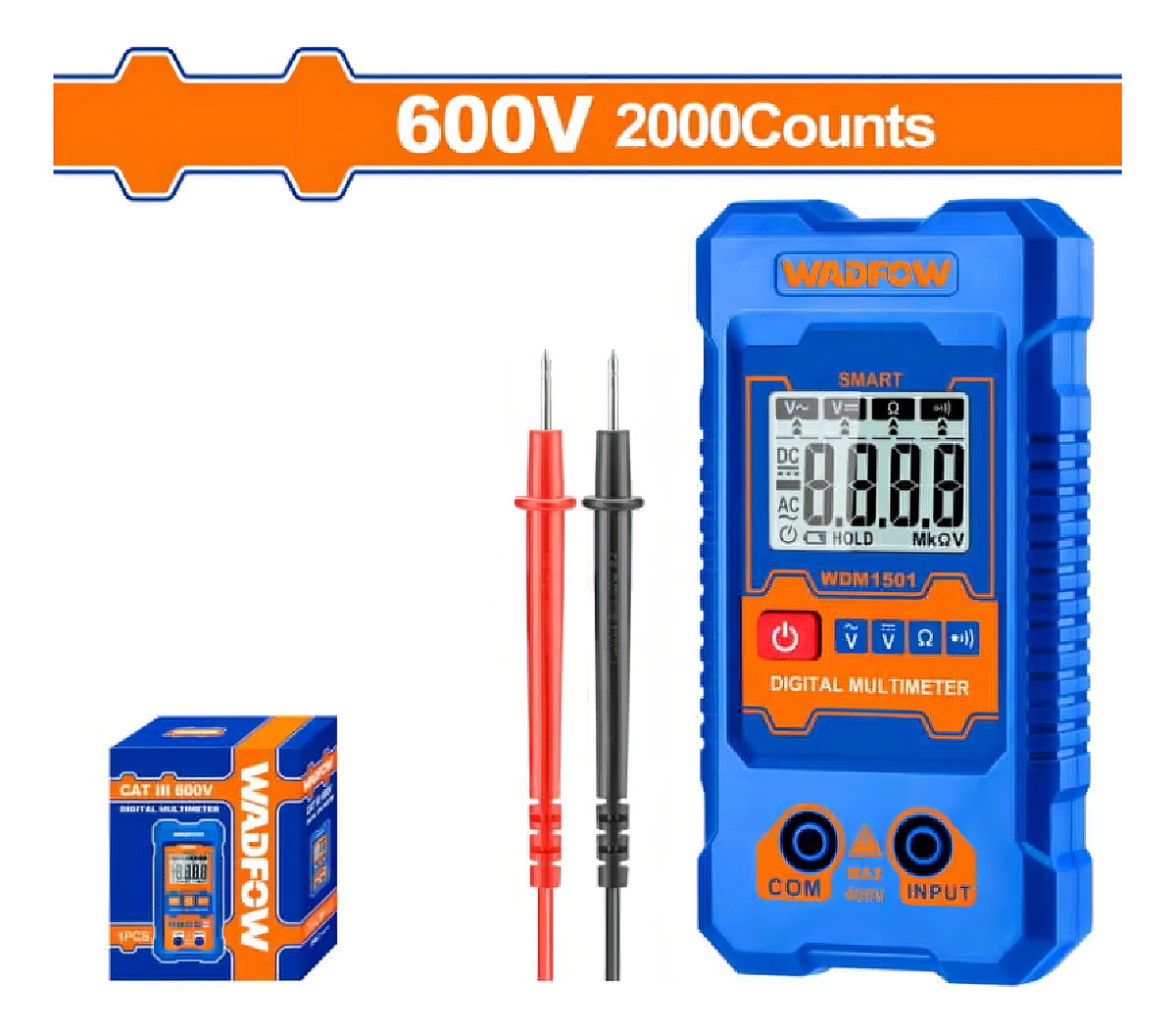 Tester Multimetro Digital Wadfow Wdm1501 - Imagen 8