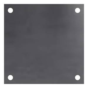 Placa Platina De Hierro Perforada 125x125 Mm Para Soldar