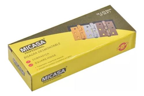 Bisagra Plateada Reforzada 5¨ 2 Unid Oxford - Tyt - Imagen 6