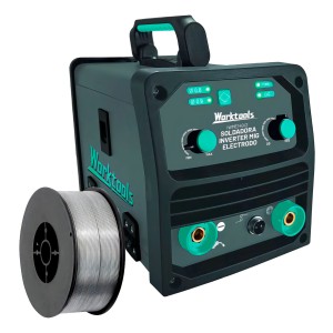 Soldadora Inverter Mig Electrodo Worktools 140amp G P Color Gris Oscuro