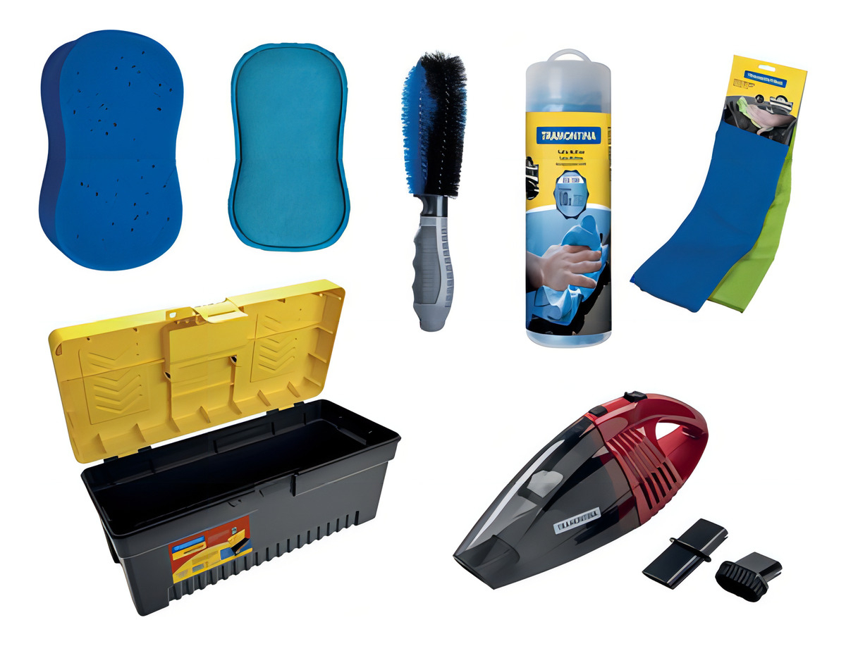 Kit Lavado Y Aspiradora De Automóvil 60 Watts Tramontina Color Gris/rojo - Imagen 2