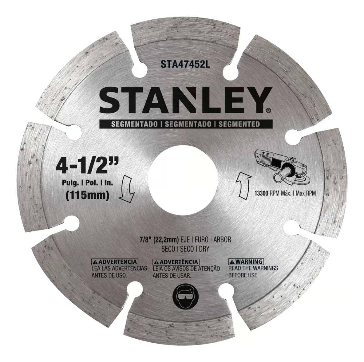 Kit Amoladora+ 10 Discos Stanley Sg7115v10b2c Corte-desbaste Color Amarillo - Imagen 6