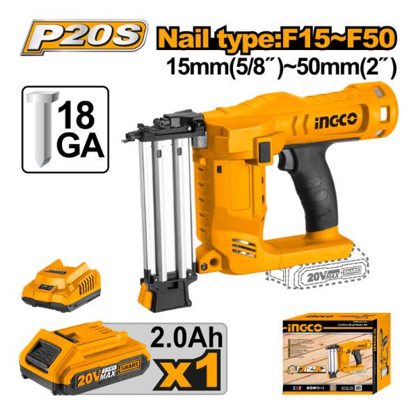 Clavadora 1 Bateria + 1 Cargador Ingco Cbnli2016 - Smf - Imagen 3